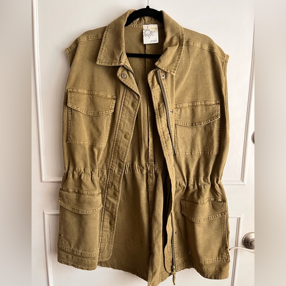 Offline by Aerie Olive Military Style Vest